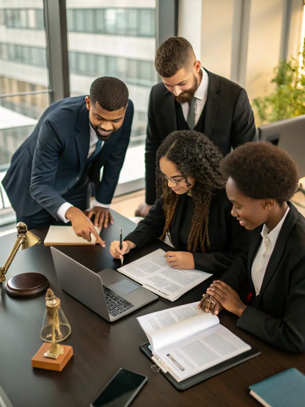 An image showcasing legal professionals using advanced legal tech software on their computers, highlighting Pioneer Apex's legal tech solutions.